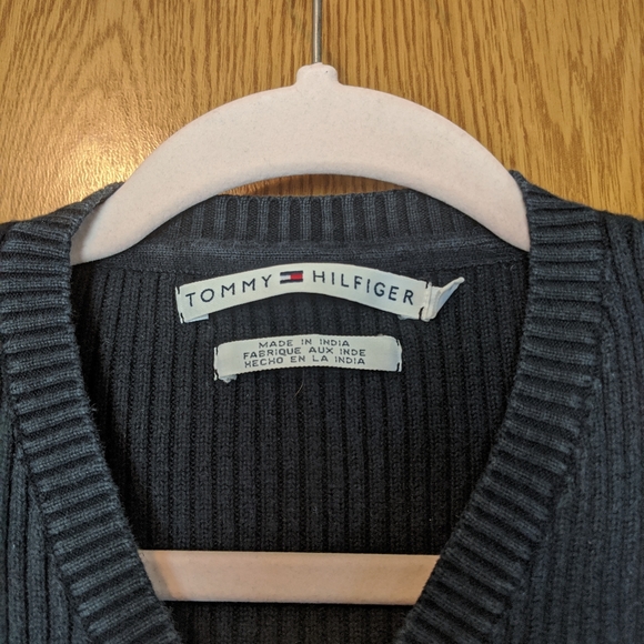 Tommy Hilfiger Black Long Sleeved Sweater - Picture 2 of 2
